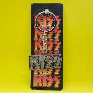 KISS Rock Band Metal Keychain with iconic KISS band design